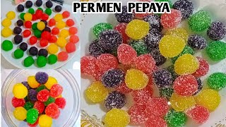 PERMEN PEPAYA 3 BAHAN TANPA OVEN TANPA DI JEMUR || KUE LEBARAN TERBARU 2024