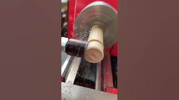 Making wooden balls with a custom made tool that uses a hole saw on a lathe.