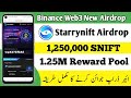 Binance Starrynift Airdrop | How To Join Starrynift Airdrop | Binance Web3 New Airdrop