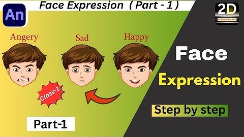 Face Expression/Adobe animate tutorial inhindi/animate cc/2d cartoon hindi/adobe character animator