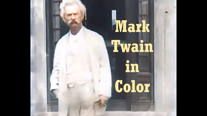 Mark Twain Colorized 1909: Filmed by Thomas Edison...