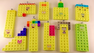 New Official Numberblocks 31-40 MathLink Cubes Activity Set | Numberblocks Times Tables,Square Clubs