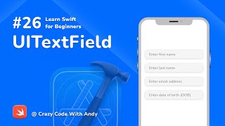 26. UITextField | SWIFT Tutorial | Learn SWIFT For Beginners | CodeWithHubbleApps |