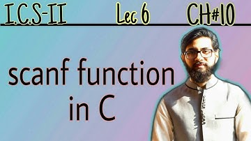 scanf function in C (hindi/urdu) | 2nd year computer chapter 10 | ICS Part 2