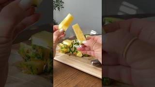 🍍 Such a simple trick, but it makes cutting pineapple so much easier. I wish I knew this sooner! ✨