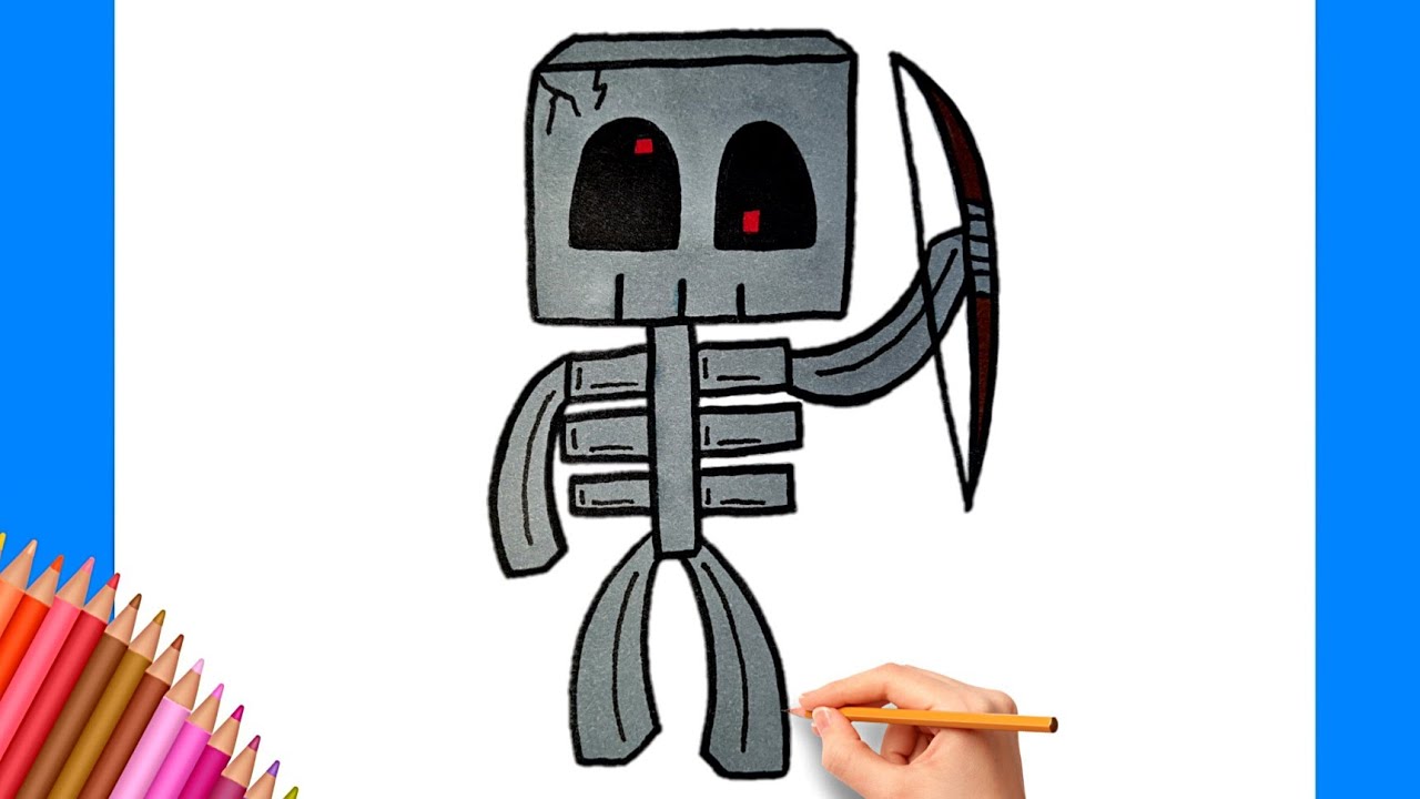 How To Draw A Minecraft Skeleton
