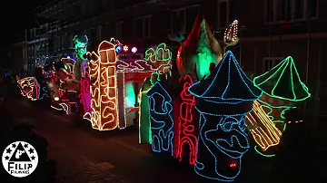 de volledige lichtstoet  van Woensdrecht en Hoogerheide. ( Nederland ) op 29 April 2023