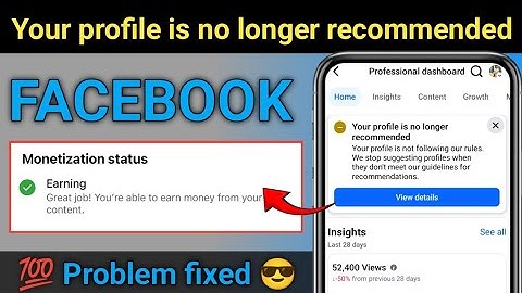 📌Your profile is no longer recommended 😢Your Profile is no longer Earning Money ￼ #viralvideo