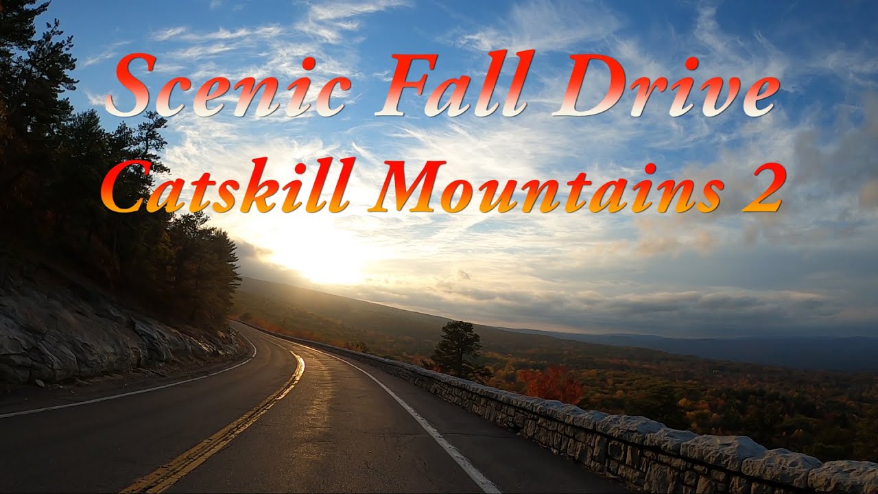 Scenic Fall Drive - Catskill Mountains 2【4K】