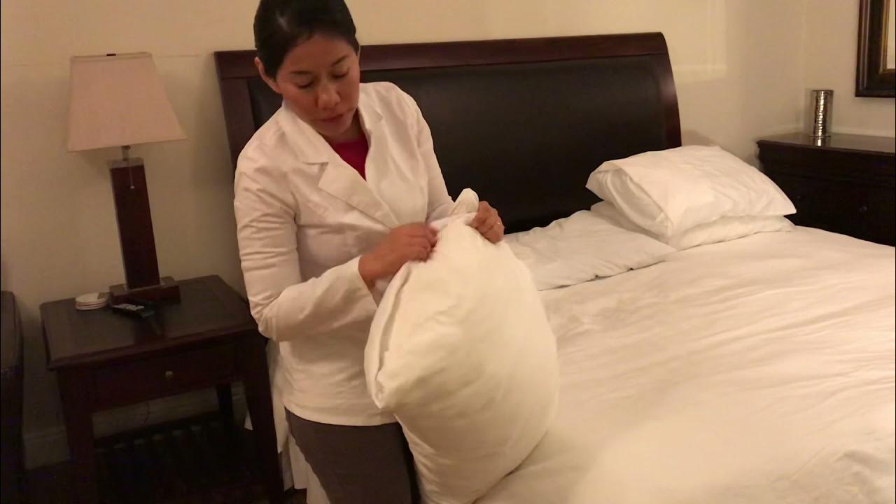 Changing the pillow cases & Tucking the Ends YouTube