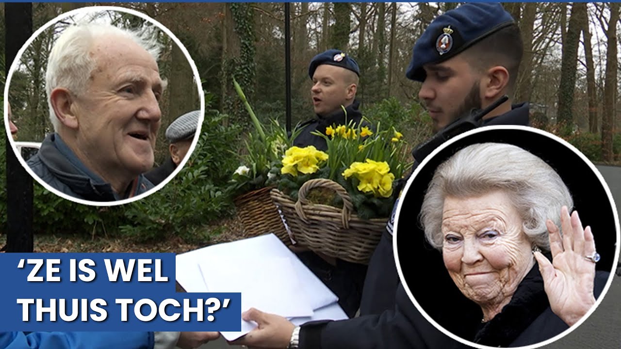 Hilariteit bij woning Beatrix: 'Niet zelf meenemen!'