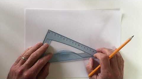 Tracer un carré avec une équerre