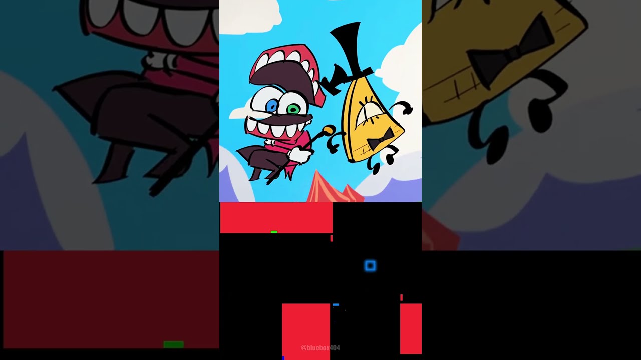 WELCOME TO DIGITAL FALLS TADC X Gravity Falls Animation Blue Bouncing Square