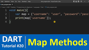 Dart Tutorial #20 - Map & Maps Methods in Dart Programming