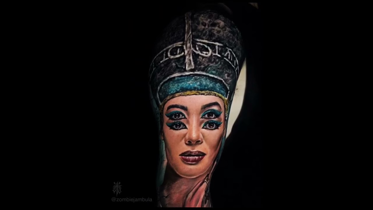 Artist Piyush  Egyptian queen Nefertiti Tattoo  by PIYUSHTATTOO