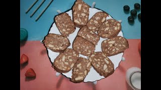 Я его еле вспомнила!🍪ШОКОЛАДНАЯ КОЛБАСКА - Тот самый рецепт из детства, который так любили в СССР!!!