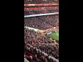 Crystal Palace fans away at Arsenal chanting "WE LOVE YOU"