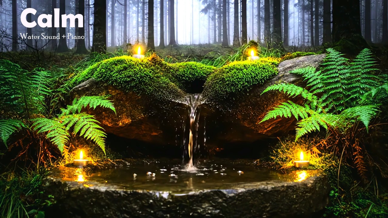 Peaceful Water Flow & Relaxing Music 🌿 Unwind, Heal & Rest Deeply