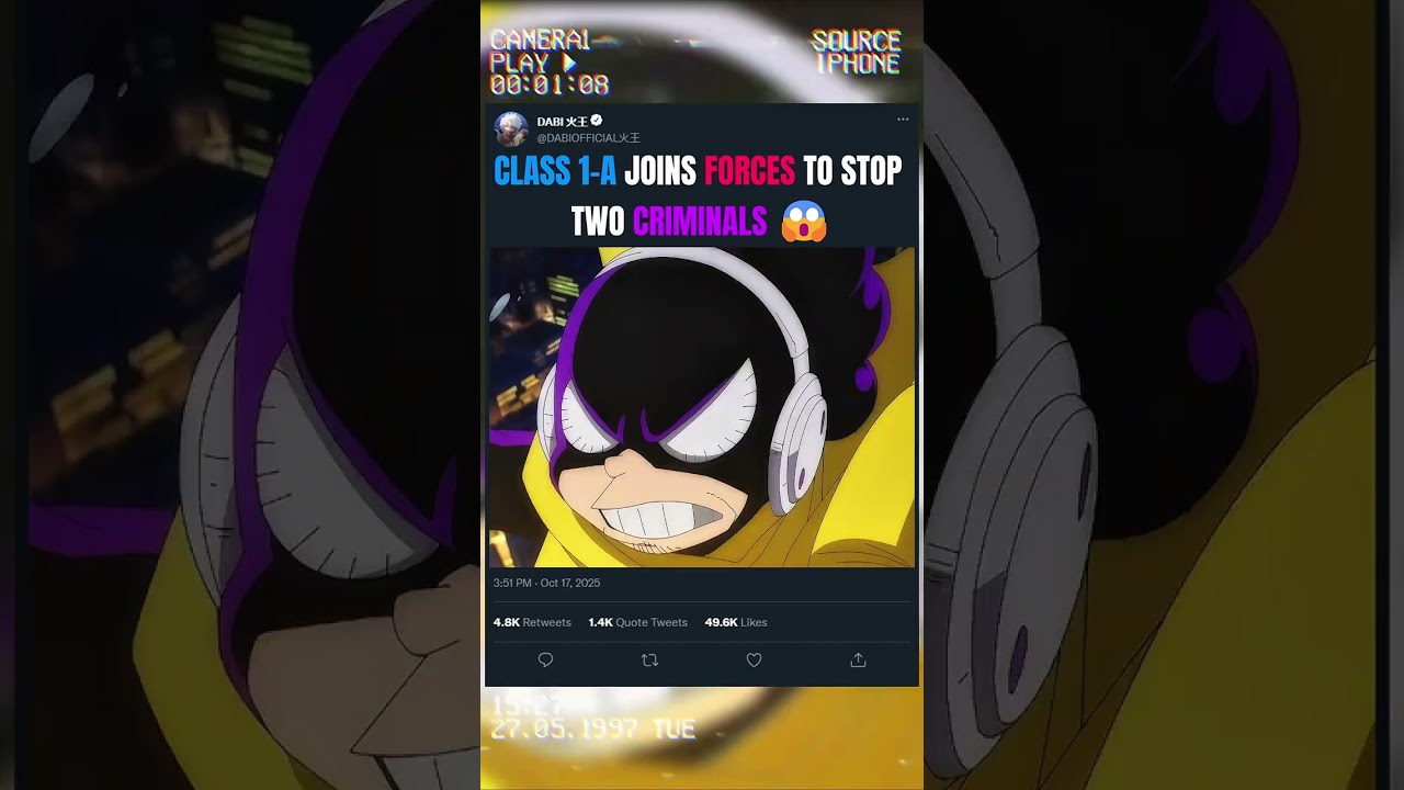 CLASS 1-A JOINS FORCES TO STOP TWO CRIMINALS 😱 | #animeedit #myheroacademia