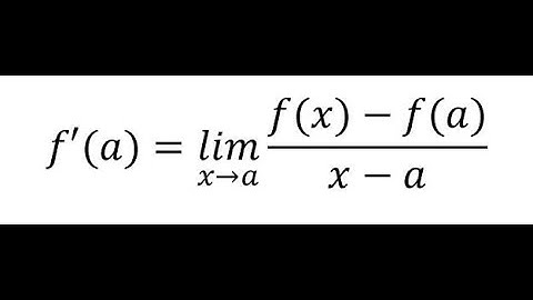 AP Calculus AB: 3.1 Derivative at a Point
