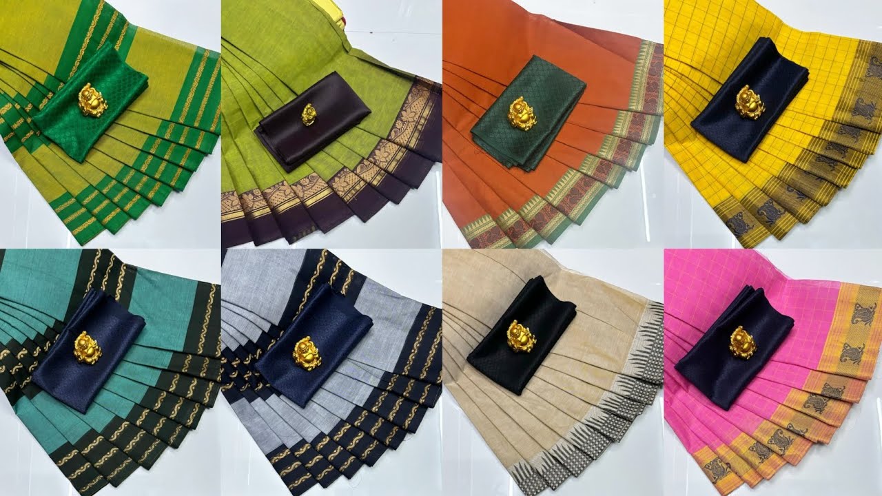 Premium quality 🌞 chettinad cotton sarees ☎️ WhatsApp 8695184334 #purecotton #onlineshopping 