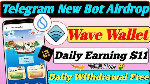 Ocean Token 200 Daily 🔥 - Wave Ocean Wallet Telegram BOT Mining By Sui | Wave Wallet Free Mining