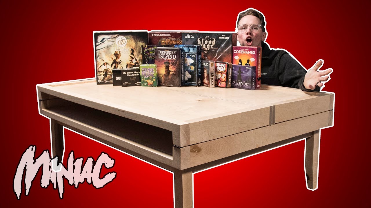 How to Build a Puzzle Coffee Table --with Build in Board Games