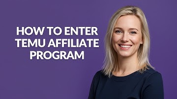 HOW TO ENTER TEMU AFFILIATE PROGRAM - Julia