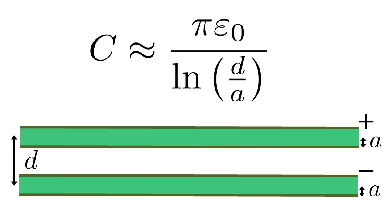 Approximate capacitance of parallel wires YouTube