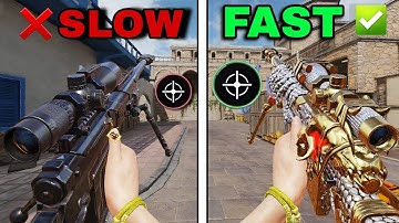 HOW TO QUICKSCOPE FASTER  IN CODM (Tips & Tricks)