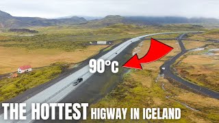 Icelandic Highway at Risk -  Increased Ground Temperature