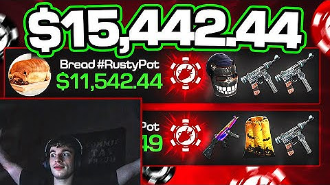 I Gambled $2,000 in Rust Skins with Bread on RustyPot… (INSANE WINS)