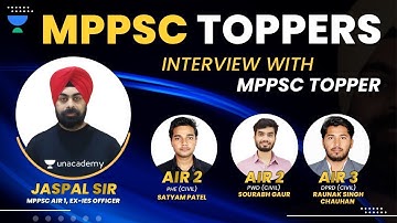 MPPSC Topper interviews with Jaspal Singh Sir | Unacademy