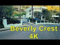 Relaxing drive in beverly crest beverly glen benedict canyon beverly hills california asmr 4k