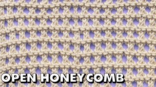 OPEN HONEYCOMB STITCH for Beginners (Best Beginner Knit Stitches) by Sheep & Stitch 60,301 views 2 years ago 9 minutes, 20 seconds