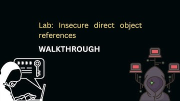PortSwigger Walkthrough - Lab: Insecure direct object references