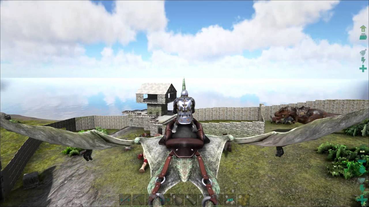 Offline Raiding - Ark Survival Evolved. PvP New Roraima Map - killed a 198 rex