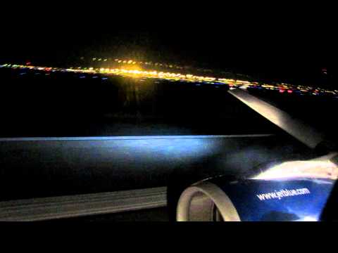 JetBlue Airways Airbus A320 - Nighttime Takeoff At Washington Dulles