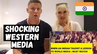 Feel Proud: When an Indian awesome reply to Western Media | CRAZY Foreigners REACTION