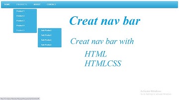 html navigation bar tutorial