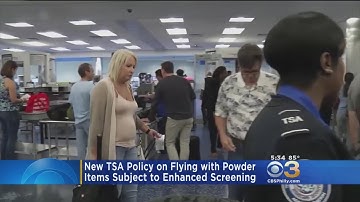 TSA Implements New Policy On Flying With Powdered Items