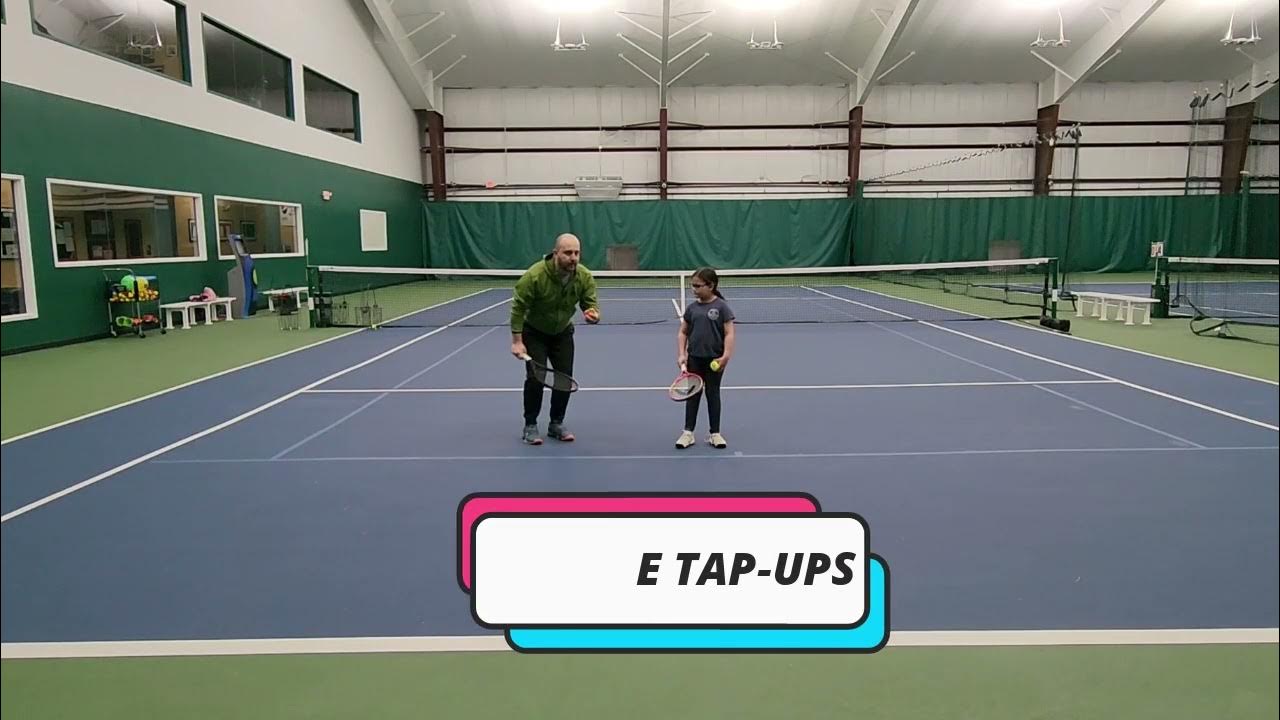 Basement Tennis for kids 4 to 6 years old Lesson 1 Tapping the ball