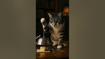 Shocking! 😱😱The cat sets a trap and waits in silence やばすぎ！😱😱猫は罠を仕掛けて静かに待っている #shorts #tabbycat #trap