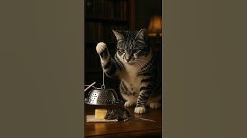 Shocking! 😱😱The cat sets a trap and waits in silence やばすぎ！😱😱猫は罠を仕掛けて静かに待っている #shorts #tabbycat #trap