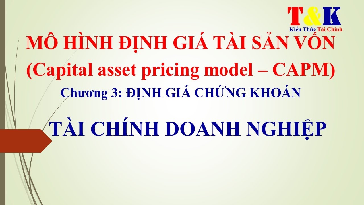 Cơ sở lý luận về mô hình định giá tài sản vốn CAPM  Luận Văn 2S by Luan  Van 2S  Issuu