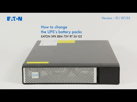 How to change the UPS's battery pack 5PX-EBM-72V-RT-2U-G2
