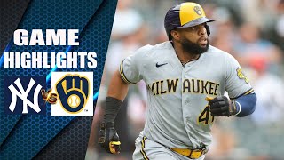 New York Yankees vs Milwaukee Brewers GAME HIGHTLIGHT | MLB April 27 2023 | MLB Season 2024