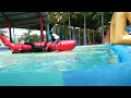 PELAMPUNG MERAH, BERMAIN AIR - WISATA KELUARGA TERBARU WATERPARK GOFUN, ISTANA BALON WATERSLIDE