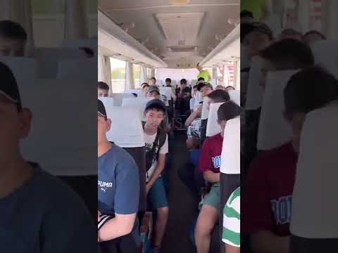 Прохождение границы Казахстана - Узбекистана школы по дзюдо ORTUS.KZ,  поездка на сборы.