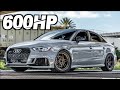 600HP Audi RS3 “Mini Turbo R8"  - The Perfect Daily Driver? (2.5s 0-60MPH Pulls 1.3G-Force!)